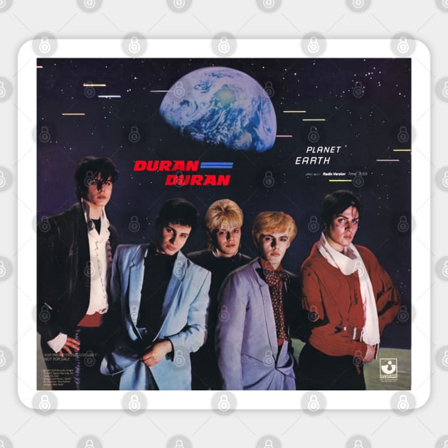 Duran Duran Planet Earth Poster 1981 Sticker by Pop Fan Shop